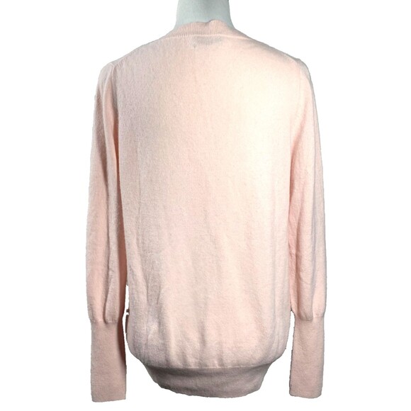 J.Crew Collection Cashmere V-Neck Sweater Size XL Pale Pink Soft Cozy - Picture 3 of 9